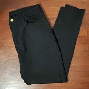 Michael Kors Skinny Style Black Pants, Large